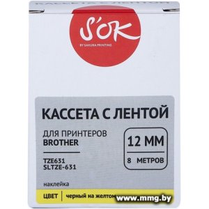 Кассета с лентой S'OK Sakura Printing TZE631