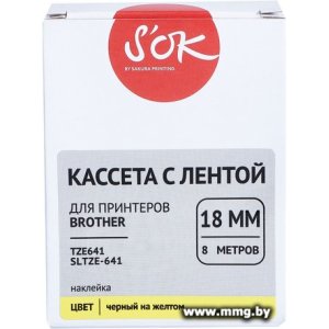 Кассета с лентой S'OK Sakura Printing TZE641