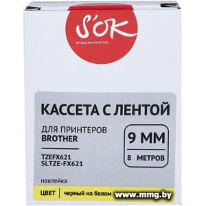 Кассета с лентой S'OK Sakura Printing TZEFX621