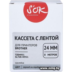 Кассета с лентой S'OK Sakura Printing TZEM951