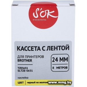 Кассета с лентой S'OK Sakura Printing TZES651