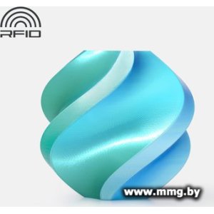 Филамент Bambu Lab PLA Silk A05-T4-1.75-1000-SPL (1.75 мм, 1 кг, сине-зеленый)