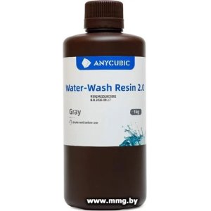 Фотополимер Anycubic Water-wash 2.0 SSX2GY-10 (1л, серый)
