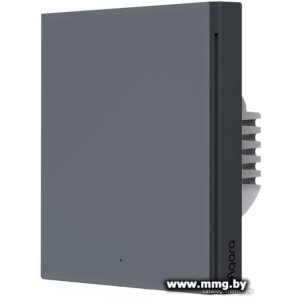 Умный выключатель Aqara Smart Wall Switch H1 (одноклавишный, без нейтрали) (графит) (WS-EUK01-G)