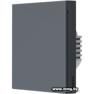 Умный выключатель Aqara Smart Wall Switch H1 одноклавишный с нейтралью (графит)