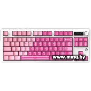 Ajazz MK87 (белый/светло-розовый, Ajazz Pitaya)