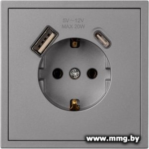 Розетка SmartBuy Капелла SBE-09g-16-S1-USB