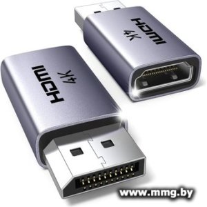 Адаптер Ugreen DP130 55935 DisplayPort - HDMI (серый)