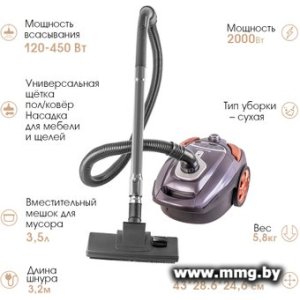 Endever SkyClean VC-250 (серый/фиолетовый)