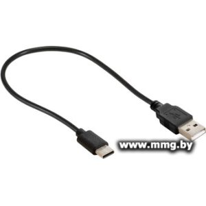 Кабель ExeGate EX-CC-USB2-AMCM-0.3 EX294772RUS USB Type-A - USB Type-C (0.3 м, черный)