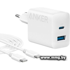 Зарядное устройство Anker 312 20W Wall Charger (2 Ports) + C