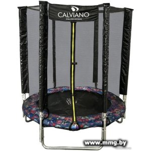 Батут Calviano Smile 183 см-6 ft с внешней сеткой складной