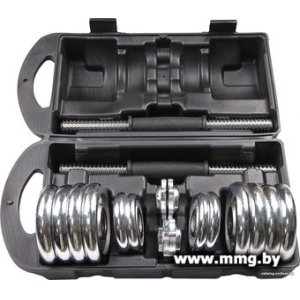 Набор гантелей Atlas Sport хромированные в чемодане 15 (2x7.5 кг)