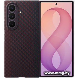 Чехол Samsung Carbon Magnet Case для Samsung Galaxy Z Fold8 Ultra (темно-бордовый)