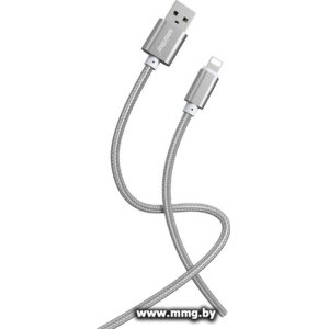 Кабель SmartBuy S02 iK-512-S02dg USB-Type-A - Lightning (1 м, серый)