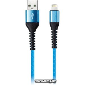 Кабель SmartBuy iK-512sp-blue USB Type-A - Lightning (1 м, синий)