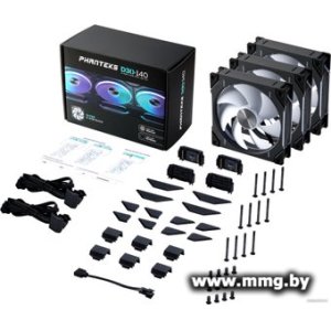 for Case Phanteks D30-140 D-RGB Regular Black Triple PH-F140D30_DRGB_PWM_BK01_3P