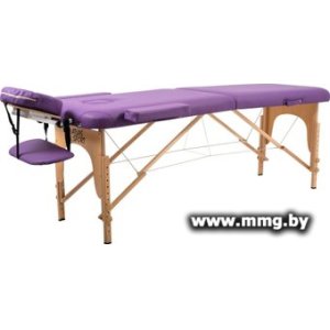 Массажный стол Atlas Sport складной 2-с 60 см деревянный (фиолетовый)