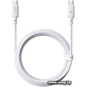 Кабель Baseus P10377704213-01 Silky Series 100W USB Type-C - USB Type-C (2 м, белый)