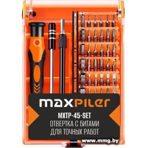 Набор отвертка с битами MaxPiler MXTP-45-SET