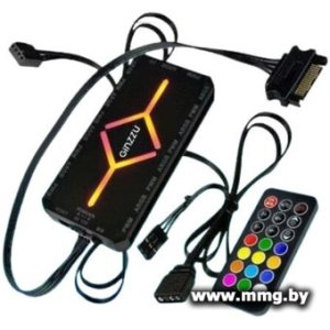 Контроллер скорости и подсветки вентиляторов Ginzzu CRC9MB