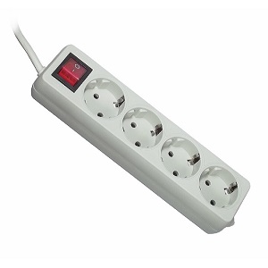 Купить Гарнизон 4 розетки, белый, 2 м (ELB-G4-W-2) в Минске, доставка по Беларуси