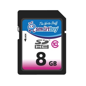 Купить Smartbuy 8GB SDHC SecureDigital Card Class 10 SB8GBSDHCCL10 в Минске, доставка по Беларуси