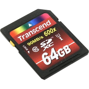 Transcend 64Gb SDXC 600x Ultimate TS64GSDXC10U1