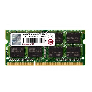 SODIMM-DDR3 4GB PC3-12800 Transcend (TS512MSK64V6N)