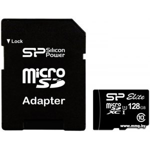Купить Silicon-Power 128Gb microSDXC Elite SP128GBSTXBU1V10SP в Минске, доставка по Беларуси