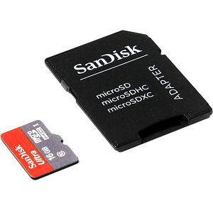 Купить SanDisk 16Gb MicroSD Card Class 10 Ultra 80 MBs в Минске, доставка по Беларуси