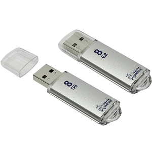 Купить 8GB SmartBuy V-Cut silver в Минске, доставка по Беларуси