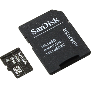Купить SanDisk 16Gb MicroSD Card Class 10 Ultra 30 MBs в Минске, доставка по Беларуси