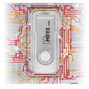 Купить 8GB Mirex SWIVEL WHITE в Минске, доставка по Беларуси