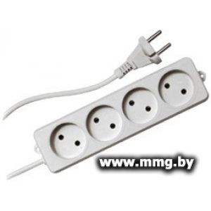 Гарнизон 4 розетки, белый, 2 м (EL-NL4-W-2)