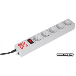 Купить Power Cube 5 розеток, серый, 3 м (SPG-B-10) в Минске, доставка по Беларуси