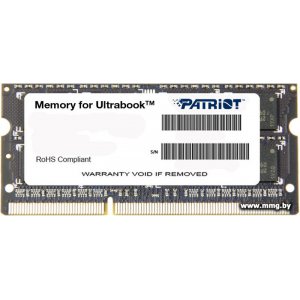 SODIMM-DDR3 4GB PC3-12800 Patriot PSD34G1600L81S