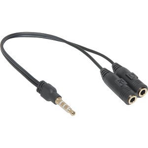 Разветвитель Defender Jack 2x3.5 3pin (f) - 3.5 4pin [63012]