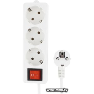 Купить Гарнизон 3 розетки, белый, 2 м (EL-NB-G3-W-2) в Минске, доставка по Беларуси
