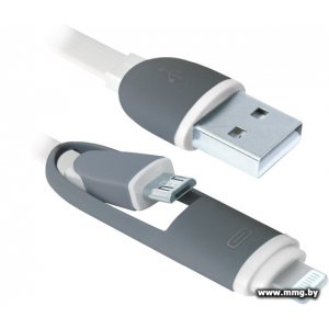 Купить Кабель Defender USB10-03BP белый [87493] в Минске, доставка по Беларуси