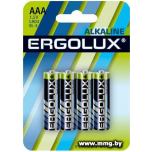 Купить Батарейка Ergolux (LR03 BL-4) в Минске, доставка по Беларуси