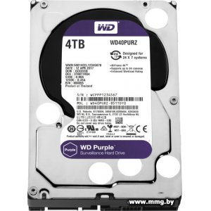Купить 4000Gb WD Purple (WD40PURZ) в Минске, доставка по Беларуси