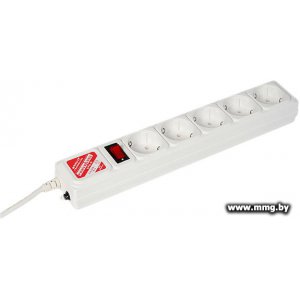 Power Cube 5 розеток, серый, 1.9 м (SPG-B-6)